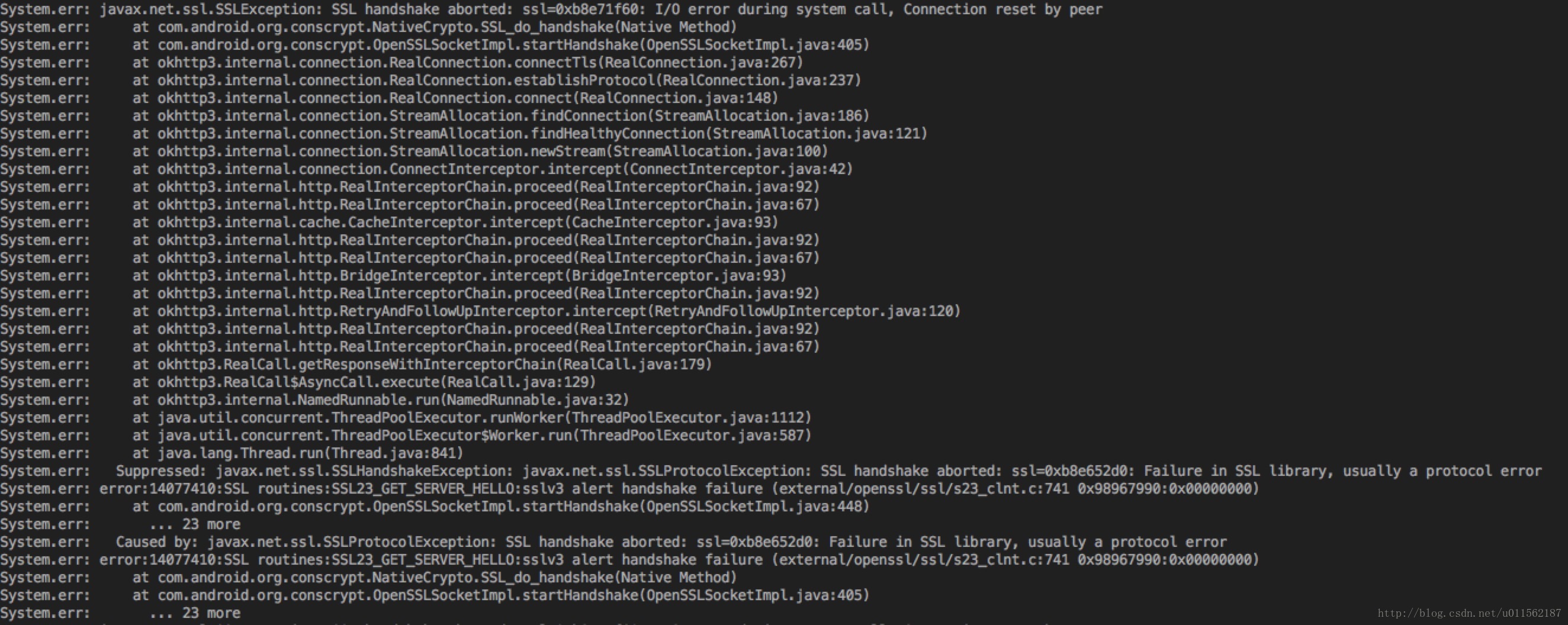 Failed to instantiate. Liquibase. Java config Spring. SSL handshake Aborted. System err java.
