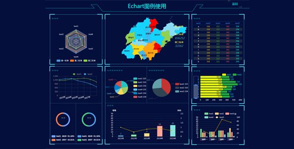 echarts企業發展地區大數據分析統計